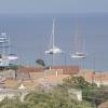 View from villa across gaios rooftops